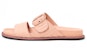 (Women) Fendi Leather Open-Toe Buckle Round Toe Flat Pink 'Fashion Slide' 8X6749A9TBF19C0