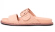 Buy (Women) Fendi Leather Open-Toe Buckle Round Toe Flat Pink 'Fashion Slide' 8X6749A9TBF19C0