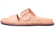 Buy (W) Fendi Leren Open-Teen Buckle Platte Roze ''Fashion Slide'' Sandalen 8X6749A9TBF19C0