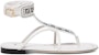 (W) Fendi Sandal Kulit Bulat Terbuka 'Putih' 8Y8095AEH6F0Z5V