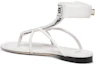 Shop (W) Sandale Fendi en Cuir Bout Rond et Ouvert ''Blanc'' 8Y8095AEH6F0Z5V