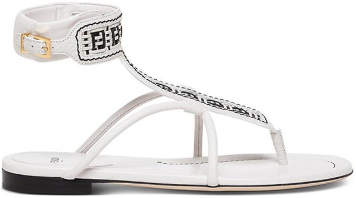 (W) Fendi Sandalias de Punta Redonda y Abertura en Piel 'Blanco' 8Y8095AEH6F0Z5V Order (W) Fendi Sandalias de Punta Redonda y Abertura en Piel 'Blanco' 8Y8095AEH6F0Z5V