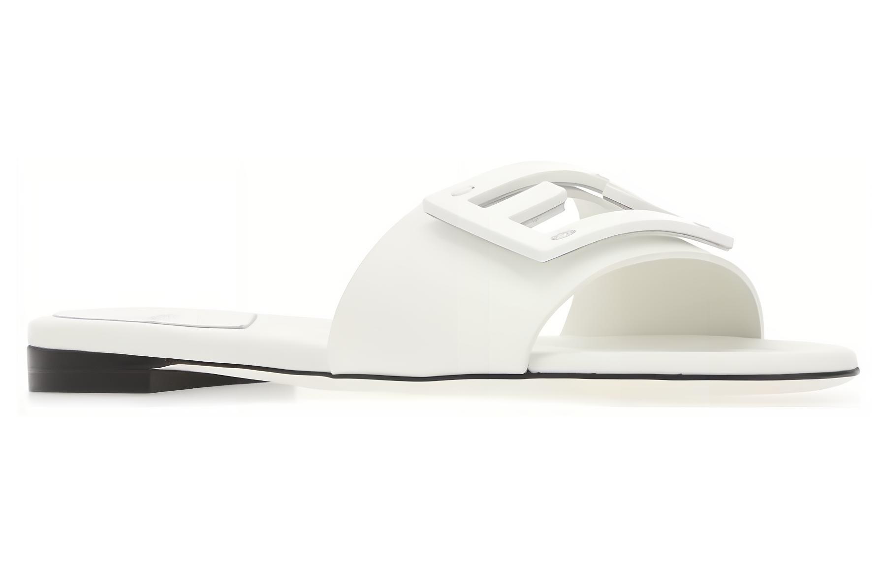 (W) Fendi Leather Slide 'CMFT Fashion White' 圖 3
