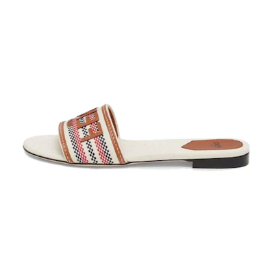 (W) Fendi Leather Slide 'Fashion Trend Beige'
