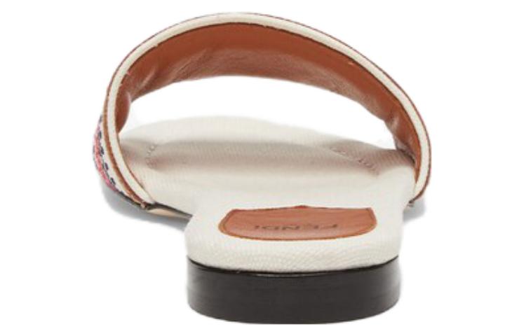 (W) Fendi Leather Slide 'Fashion Trend Beige' 圖 4