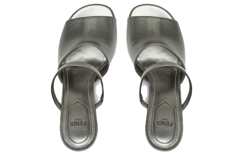 (W) Fendi Leather Slide 'Green Simple' 圖 4