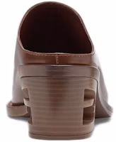 Purchase (Women) Fendi Leather Square-Toe Mule Brown 'Fashion Slide' 8R834969FF0QB3