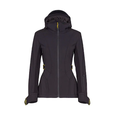 (Women) Fendi Logo Tape Hoodie Jacket Black FAN004AEQOF0GME