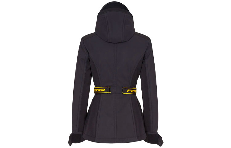 Lookbook (W) Fendi logo織帶連帽外套 黑色 FAN004AEQOF0GME