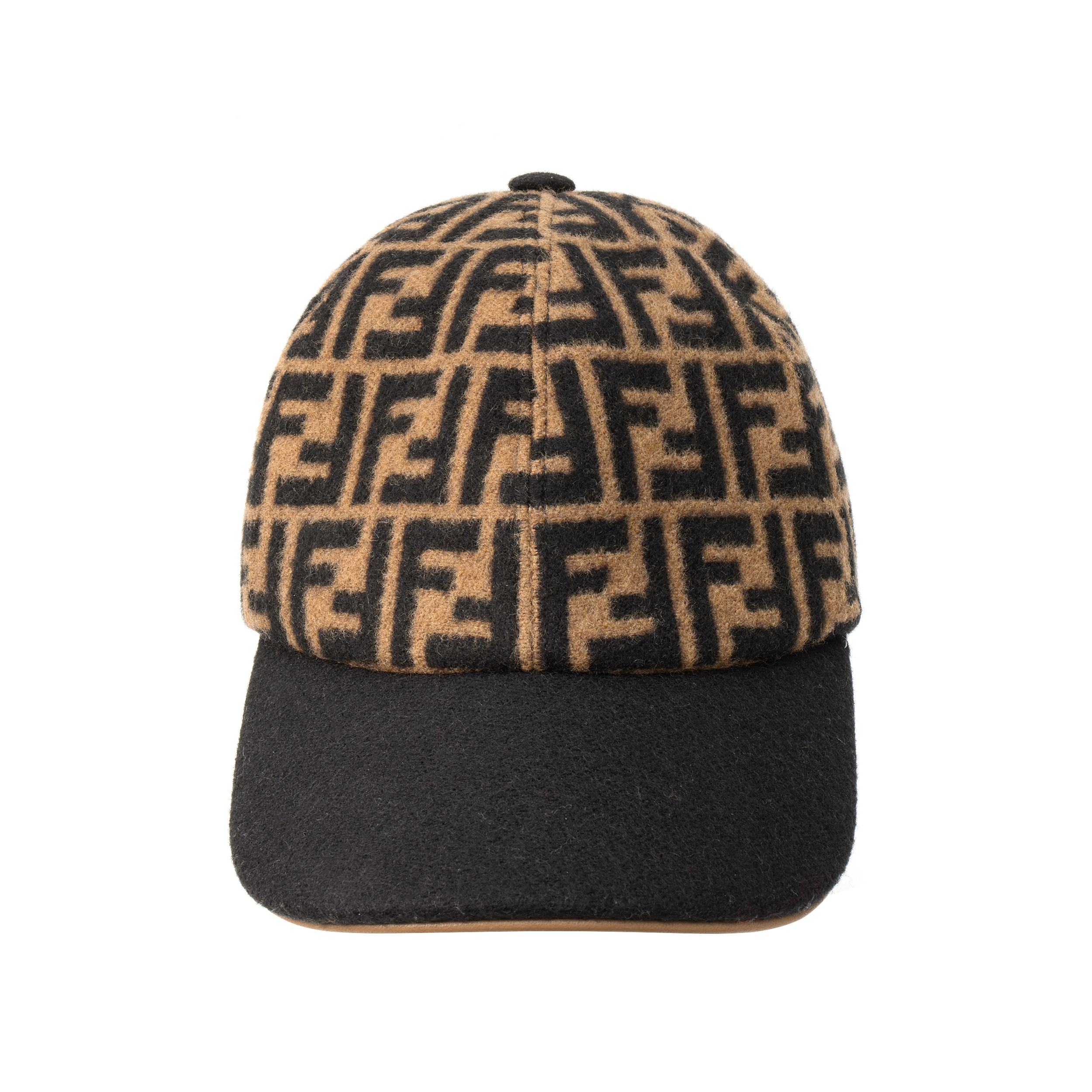 Lookbook (W) FENDI 棕色棉質棒球帽 帶品牌標誌字樣 FXQ340AQ8BF0QE1