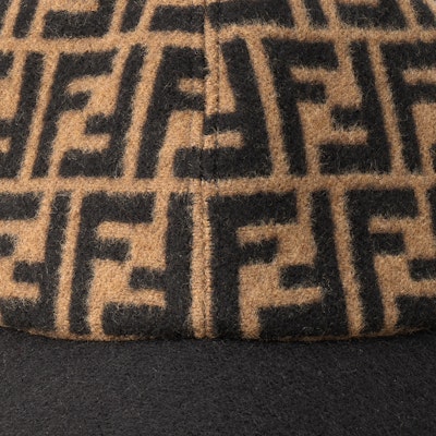 (Women) FENDI Logo Text Brown Cotton Baseball Cap FXQ340AQ8BF0QE1 Details for (Women) FENDI Logo Text Brown Cotton Baseball Cap FXQ340AQ8BF0QE1