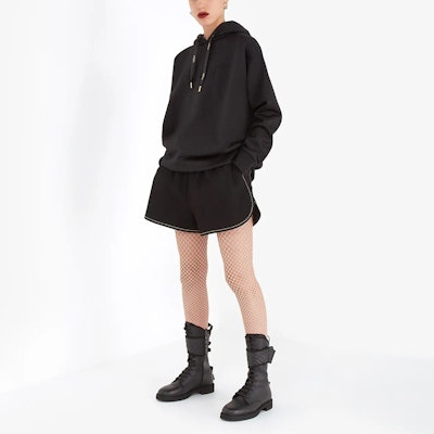 (Women) FENDI Loose Fit Elastic Waist Casual Shorts Black FLP756AC44F0GME Lookbook (Women) FENDI Loose Fit Elastic Waist Casual Shorts Black FLP756AC44F0GME