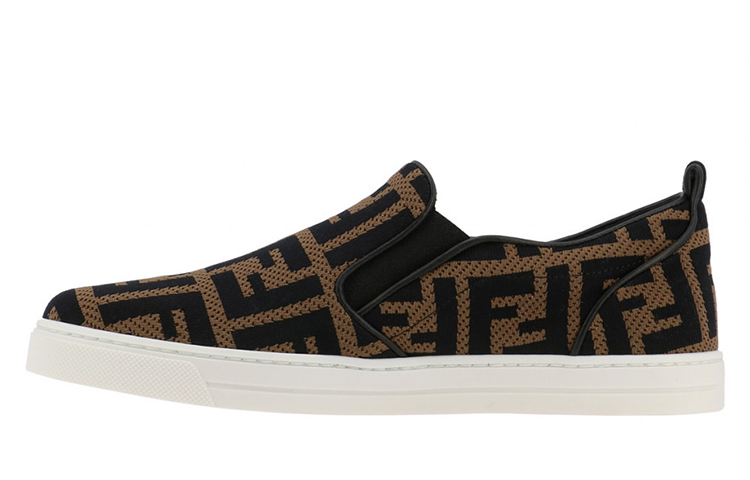 (W) Fendi Low-Top Fashion Sneakers 'Brown Stripe'