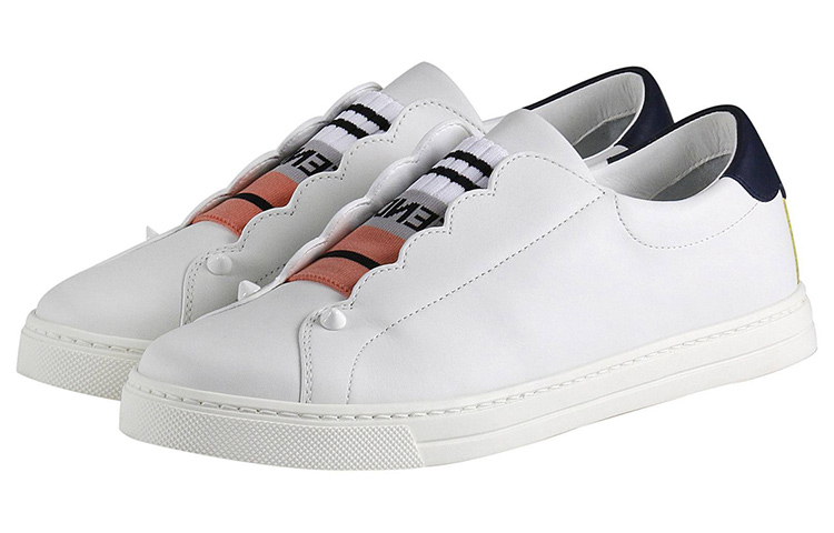 (W) Fendi Low-Top Lace-Up Leather Sneaker 'White Fashion' 圖 3
