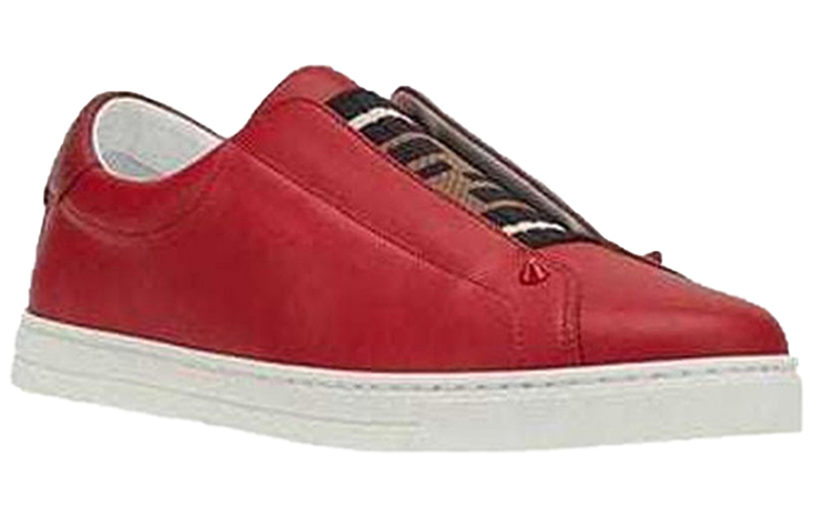 (W) Fendi Low-Top Leather Sneaker 'Red Fashion' 圖 3