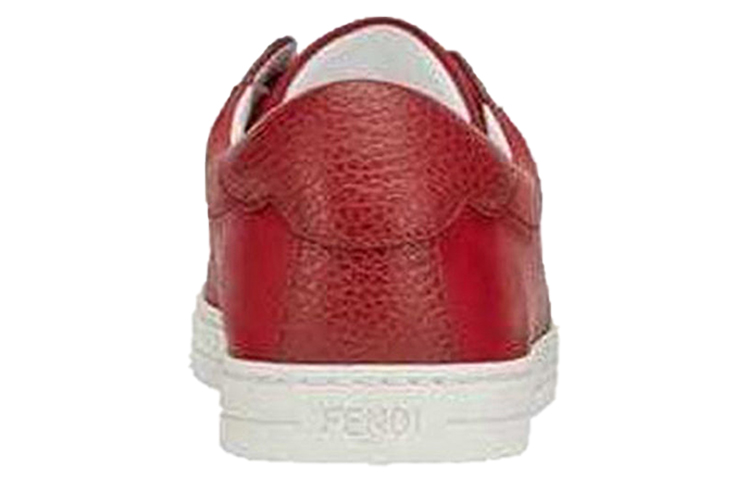(W) Fendi Low-Top Leather Sneaker 'Red Fashion' 圖 5