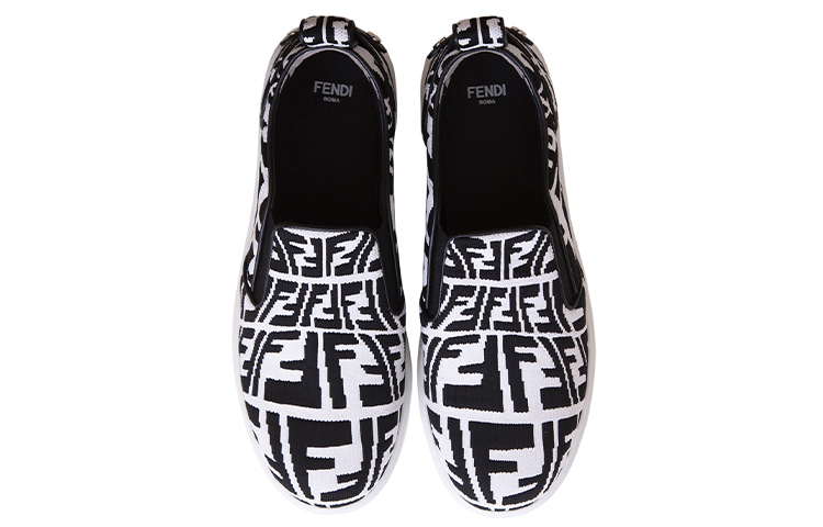 (W) Fendi Low-Top Sneaker 'Black White' 圖 4