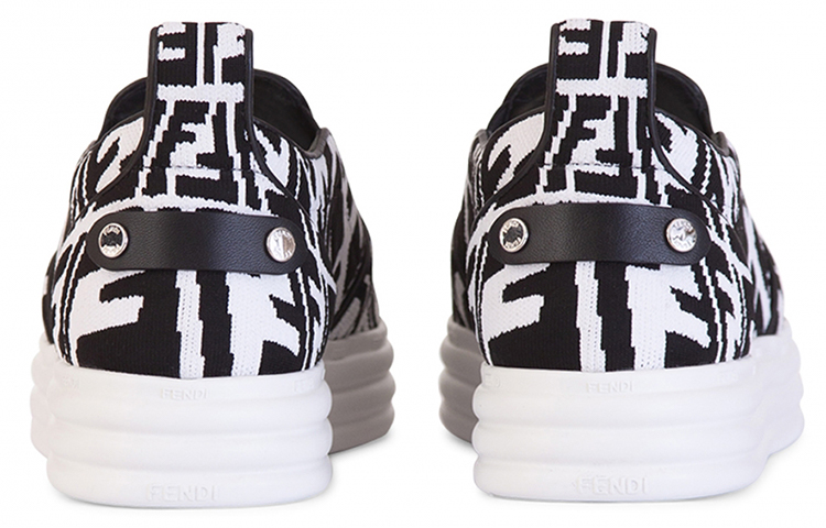 (W) Fendi Low-Top Sneaker 'Black White' 圖 5