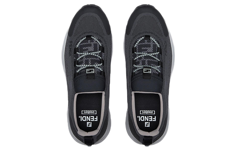 (W) Fendi Low-Top Sneakers 'Grey Mesh Lace-Up Shock Absorbing' 圖 4