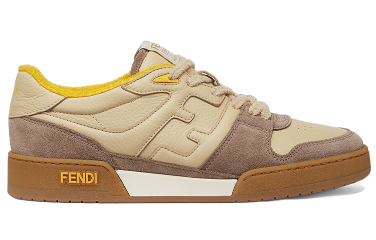 (W) Fendi Match Low Top Suede 'Yellow Beige' 圖 2