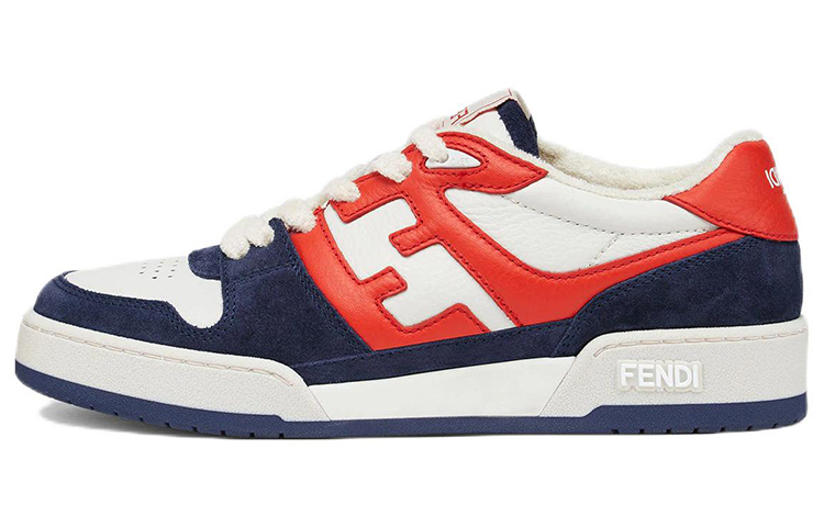 (Women) Fendi Match Navy Red Suede 8E8252AI1NF1IE6