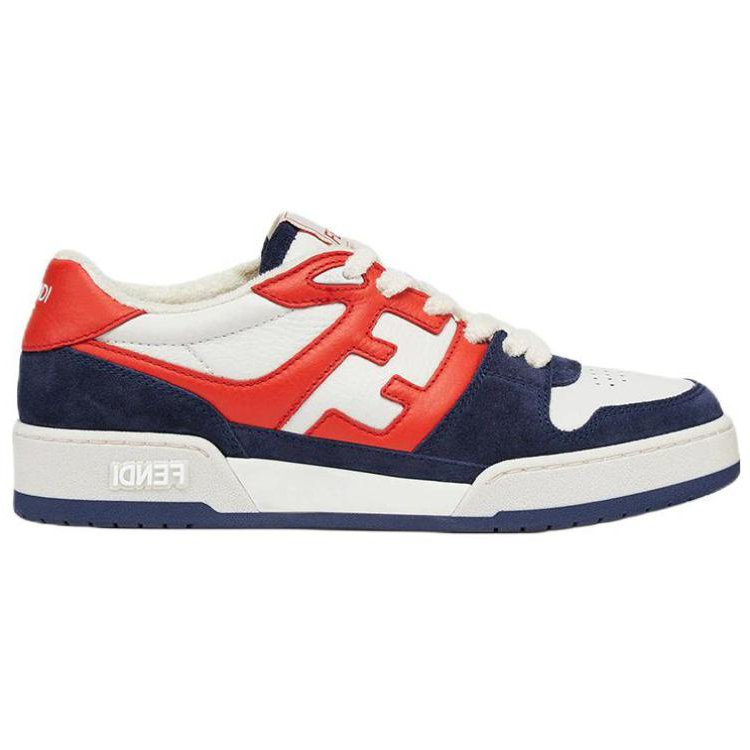 (W) Fendi Match Navy Red Suede 圖 2