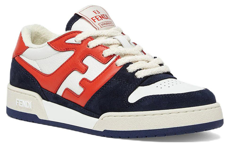 (W) Fendi Match Navy Red Suede 圖 3
