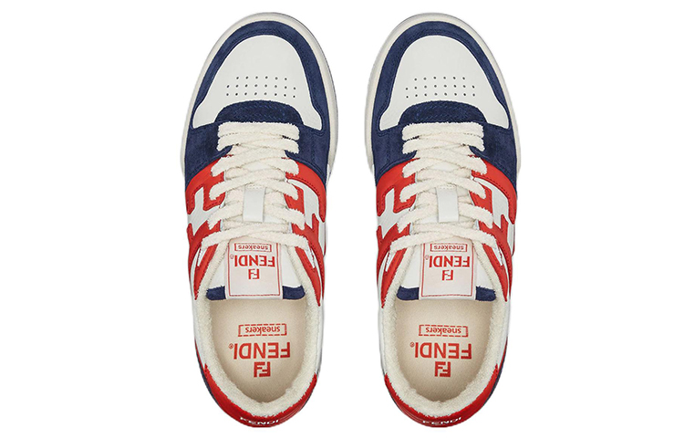 (W) Fendi Match Navy Red Suede 圖 4