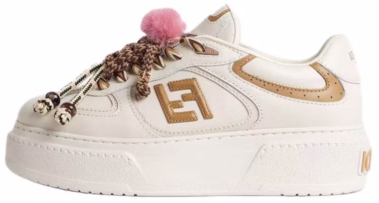 (W) FENDI Match Platform Sneakers Putih Sol 5cm Bulu Trim Tali Sepatu. 8E8721AY9NF1TO4 Buy (W) FENDI Match Platform Sneakers Putih Sol 5cm Bulu Trim Tali Sepatu. 8E8721AY9NF1TO4