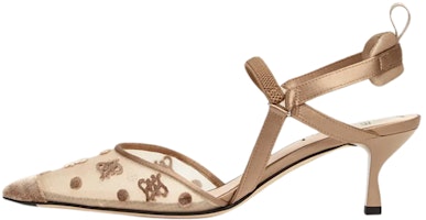 (Women) Fendi Mesh and FF Karligraphy Mule Sandals 'Beige' 8J8243AHH5F1FZJ (Women) Fendi Mesh and FF Karligraphy Mule Sandals 'Beige' 8J8243AHH5F1FZJ