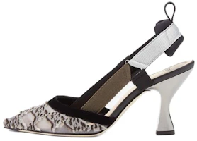 (Women) Fendi Mesh Embroidered Pointed Toe Stiletto 'Black' 8J8207AGEFF1FF2 (Women) Fendi Mesh Embroidered Pointed Toe Stiletto 'Black' 8J8207AGEFF1FF2