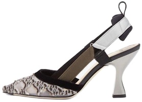 (Women) Fendi Mesh Embroidered Pointed Toe Stiletto 'Black' 8J8207AGEFF1FF2 (Women) Fendi Mesh Embroidered Pointed Toe Stiletto 'Black' 8J8207AGEFF1FF2