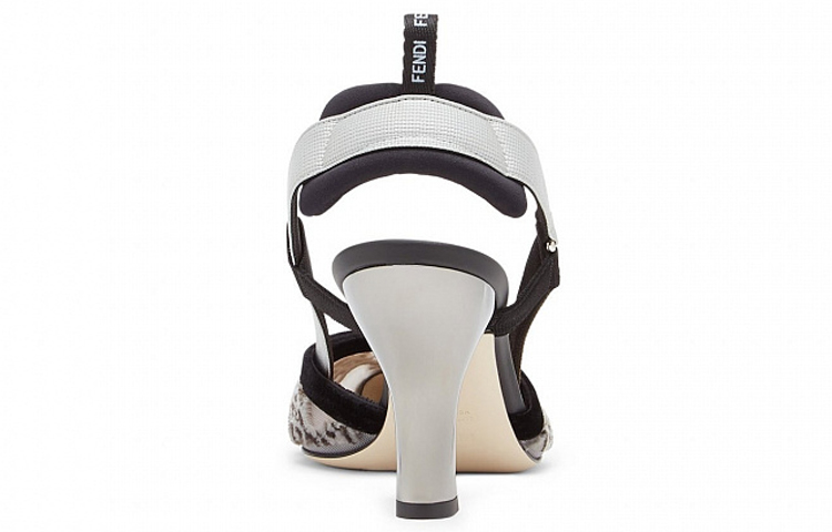 Shop (W) フェンディ メッシュ刺繍 ポインテッドトゥ スティレット (ブラック) 8J8207AGEFF1FF2