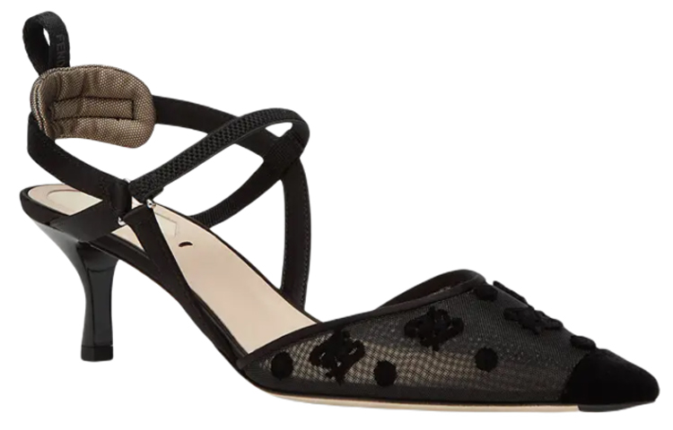 (W) Fendi Mesh Pointed High Heel 'Black Fashion Sandal' 圖 3