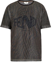 (W) FENDI Mesh Baju T-Leher Bulat Oversized SS21 Coklat FS7375AG77F118W Order (W) FENDI Mesh Baju T-Leher Bulat Oversized SS21 Coklat FS7375AG77F118W