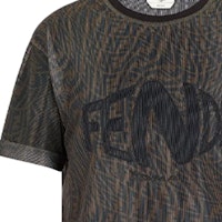 (W) FENDI Mesh Baju T-Leher Bulat Oversized SS21 Coklat FS7375AG77F118W Cheap (W) FENDI Mesh Baju T-Leher Bulat Oversized SS21 Coklat FS7375AG77F118W