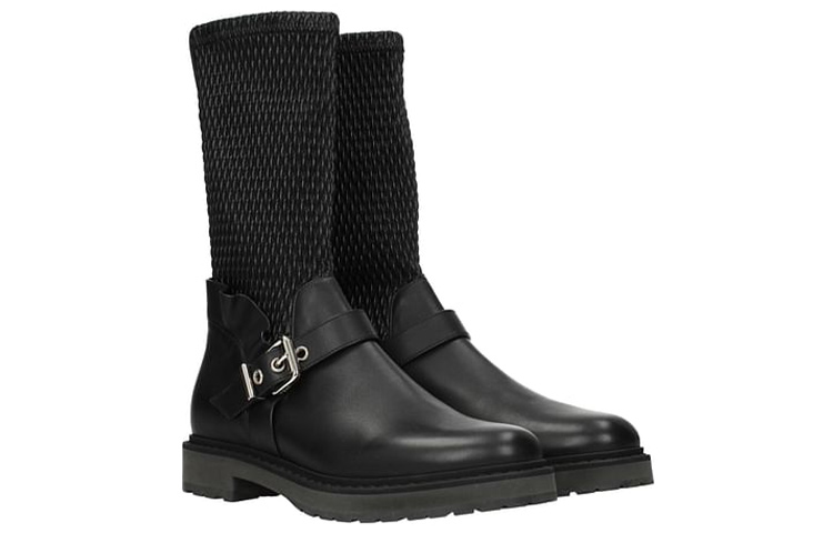 Lookbook (W) 芬迪黑色中筒皮靴 时尚休闲保暖 8U6328S5AF0ABB