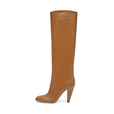 (W) Fendi Mid-Top Leather Boot 'Brown'