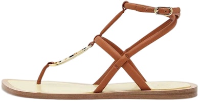 (Women) Fendi Nappa Leather Sandals 'Brown' 8Y8283NBAF0FL5 (Women) Fendi Nappa Leather Sandals 'Brown' 8Y8283NBAF0FL5