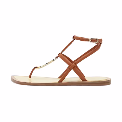 (W) Fendi Nappa Leather Sandals 'Brown'