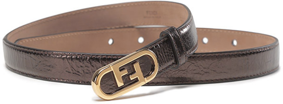(Women) FENDI O'Lock Narrow Buckle Leather Belt Women Brown 2cm Width. 8C0652AISPF1GQB Purchase (Women) FENDI O'Lock Narrow Buckle Leather Belt Women Brown 2cm Width. 8C0652AISPF1GQB