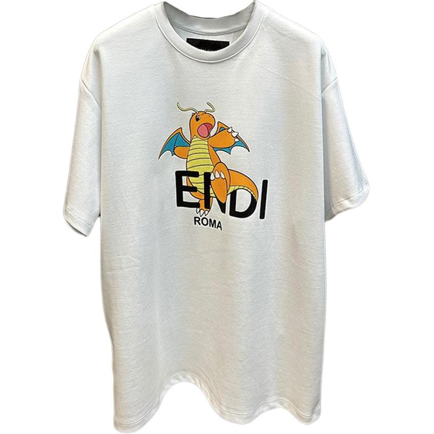 Details for (W) 펜디 포켓몬 로고 프린트 반팔 티셔츠 SS24. FS9626AQFXF0ZNM