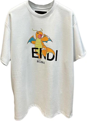 (W) FENDI Pokémon Logo Print Kaos Lengan Pendek SS24. FS9626AQFXF0ZNM Details for (W) FENDI Pokémon Logo Print Kaos Lengan Pendek SS24. FS9626AQFXF0ZNM