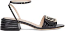 Order (W) Fendi Promenade ''Sandali Neri a Tacco Alto con Cinturino Largo'' 8X7091TC3F0QA1