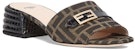 (W) Fendi Promenade Selipar Tumit Tinggi 'Brown Logo Tape' 8R7088ABOEF0VAV
