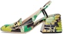 (W) Fendi Promenades Kasut Tumit Tinggi 'Floral Colorblock' 8J7066AAXKF0FGH