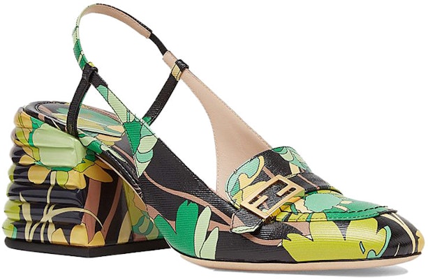 (W) 펜디 플로럴 컬러블록 뮬 힐 (Fendi Floral Colorblock Mule Heel) 8J7066AAXKF0FGH Order (W) 펜디 플로럴 컬러블록 뮬 힐 (Fendi Floral Colorblock Mule Heel) 8J7066AAXKF0FGH