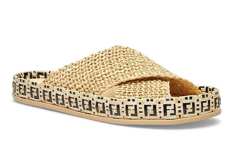 (W) Fendi Raffia Slides 'Reflections' 圖 3