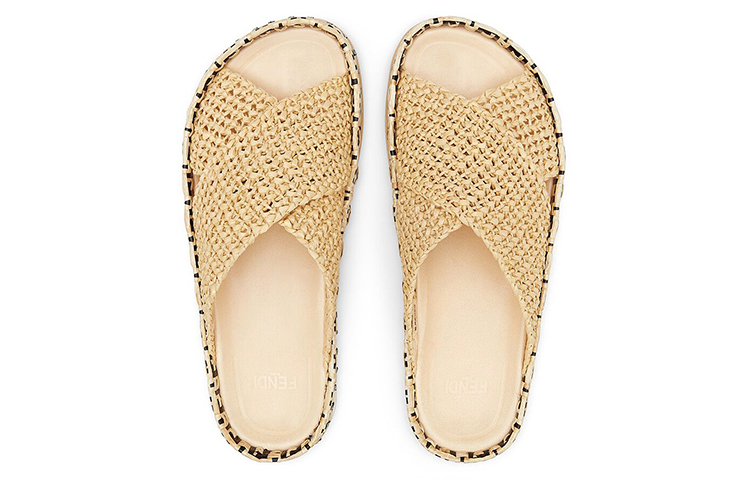 (W) Fendi Raffia Slides 'Reflections' 圖 4