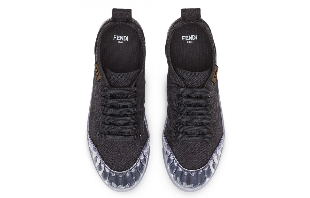 (W) Fendi Retro Canvas Low 'Black' 圖 4